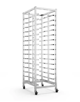 Inox Mobile Rack for trays 40x60cm VE131X