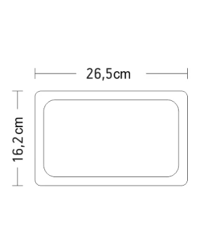 Gastronorm Container Inox GN 1/4 4lt