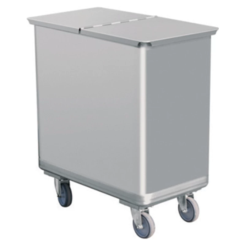 Waste container Inox with double lid 900460