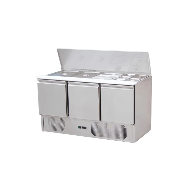 Πάγκος Ψυγείο Συντήρησης Με Καπάκι S903 Inox 